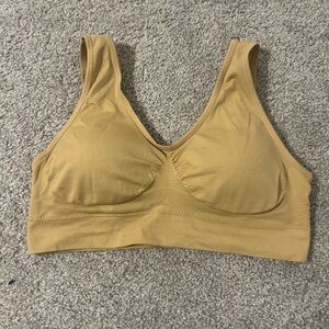 Prettywell Seamless Tan Bralette / Sleep bra size large